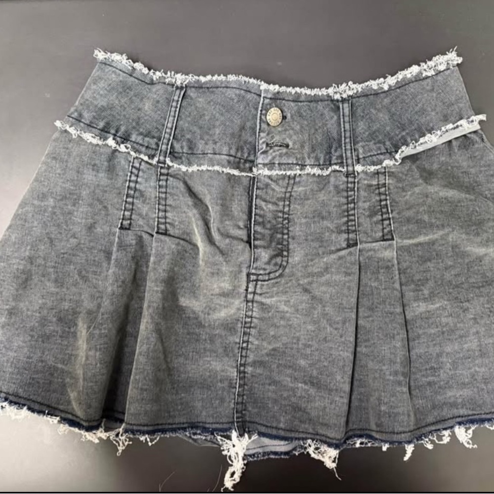 BDG Distressed Denim Skirt